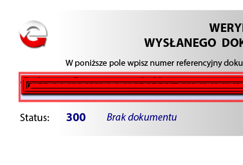 Weryfikacja statusu JPK pokazuje „Status 300 Brak dokumentu”